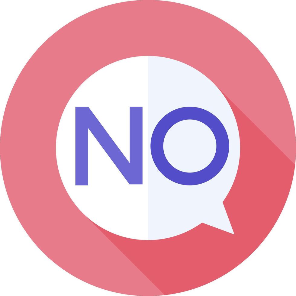 No chat icon vector