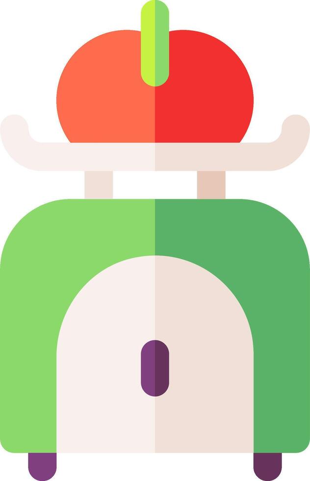A small oven with a lid on top vector