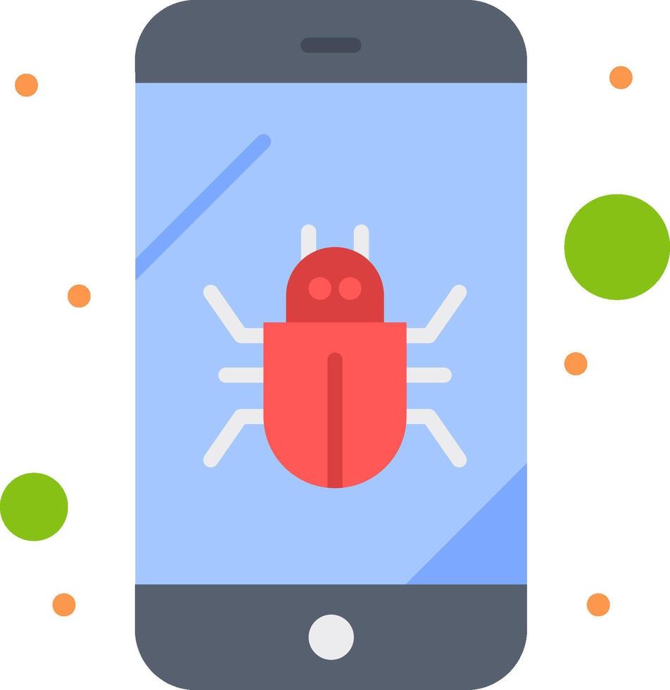 How to remove a bug from your phone vector