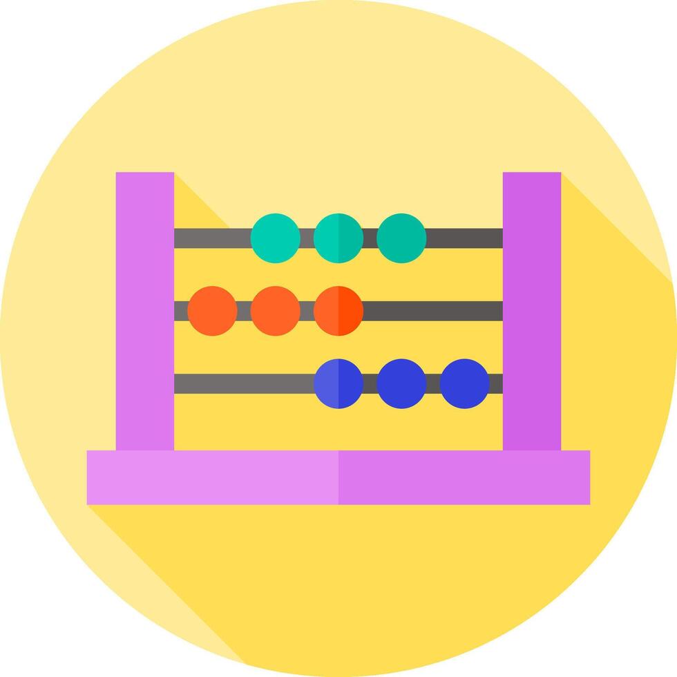 Abacus icon flat design vector
