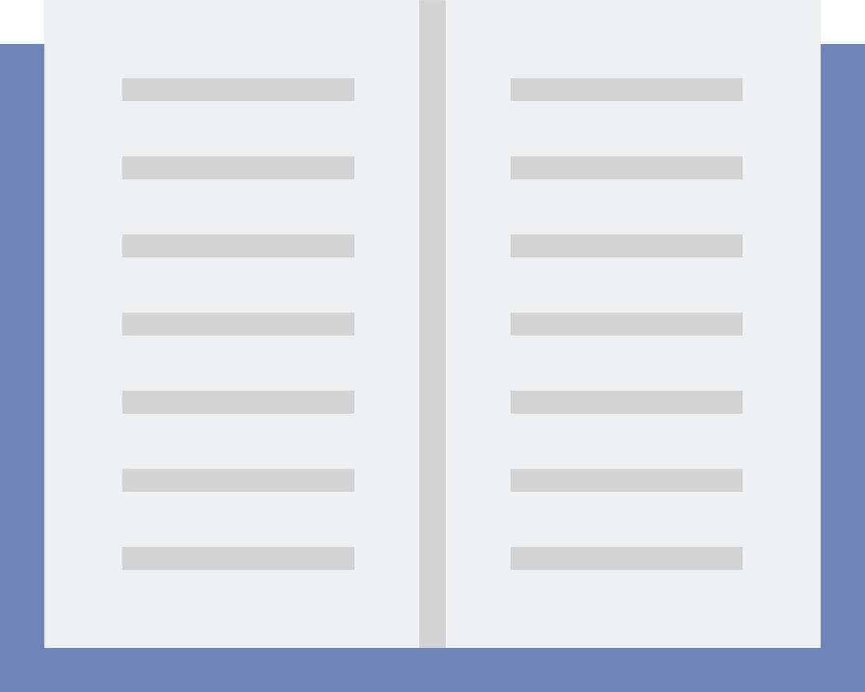 A book with a page open on a blue background vector
