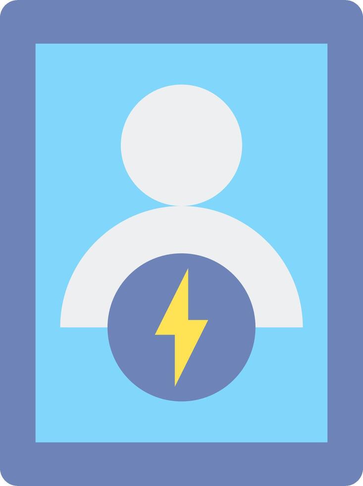 A person with a lightning bolt on their head vector