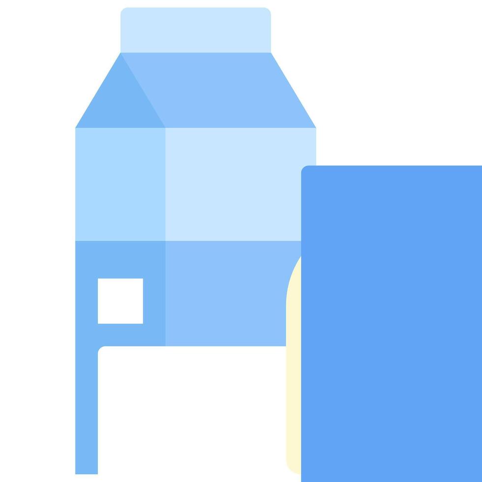 A milk carton and a bottle of milk vector