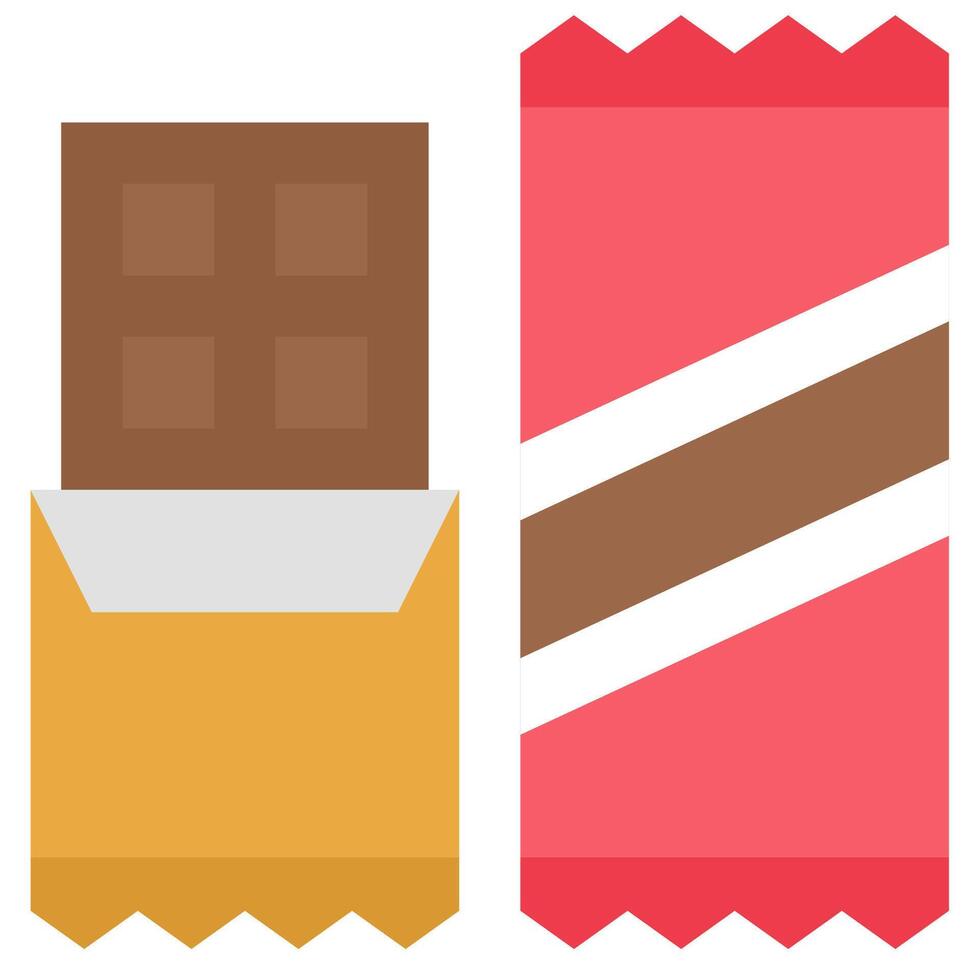 Chocolate candy bar vector