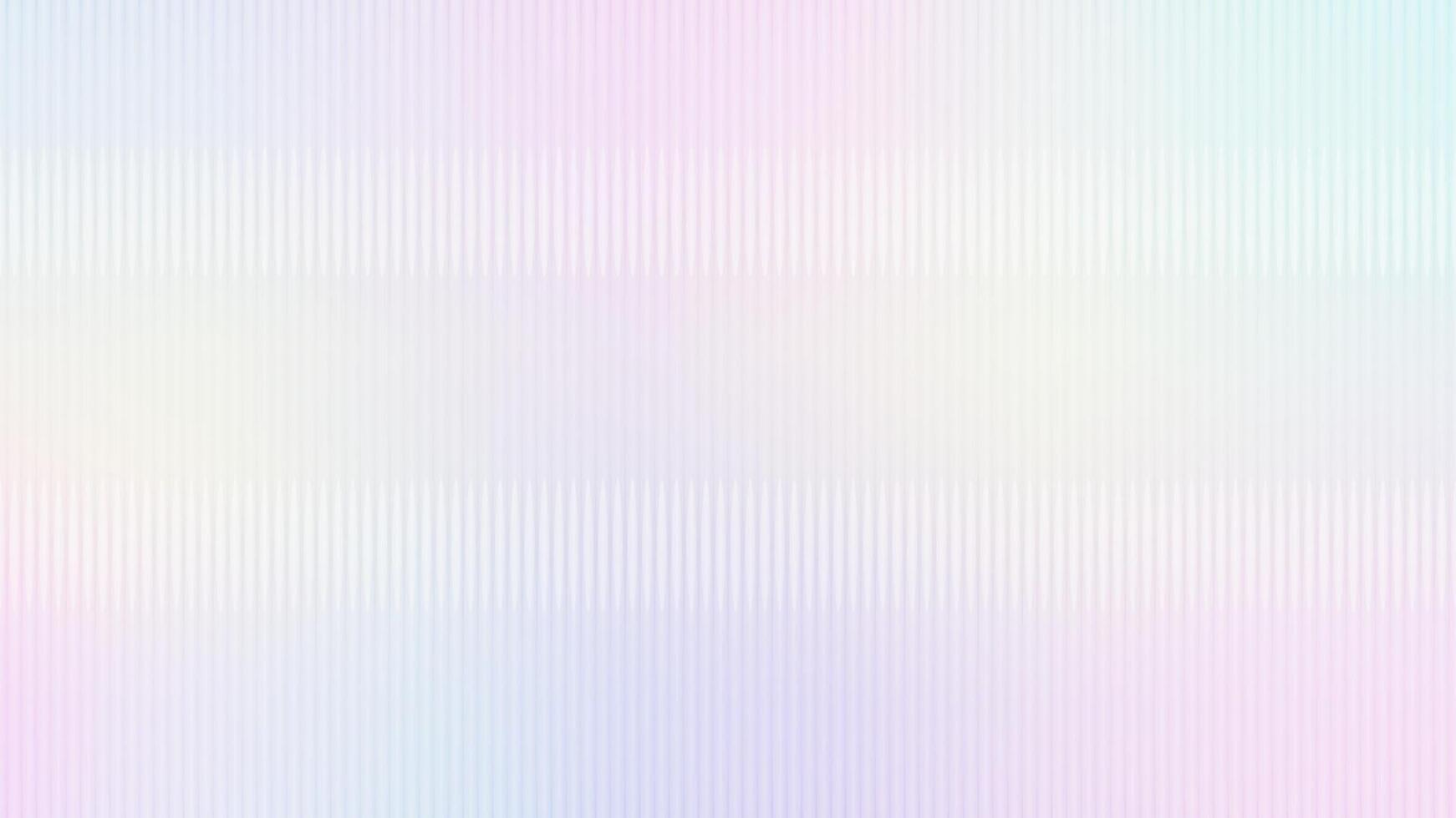 Glass texture empty banner. Blue purple frosted acrylic bath wall. Ribbed effect Fluted blurred background. Gradient reeded wavy sheet surface. vector