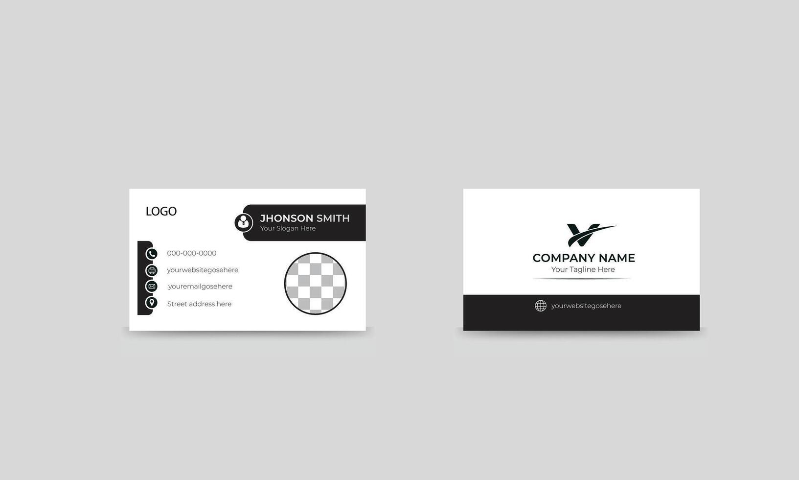 Professional Modern Business Card Template. vector