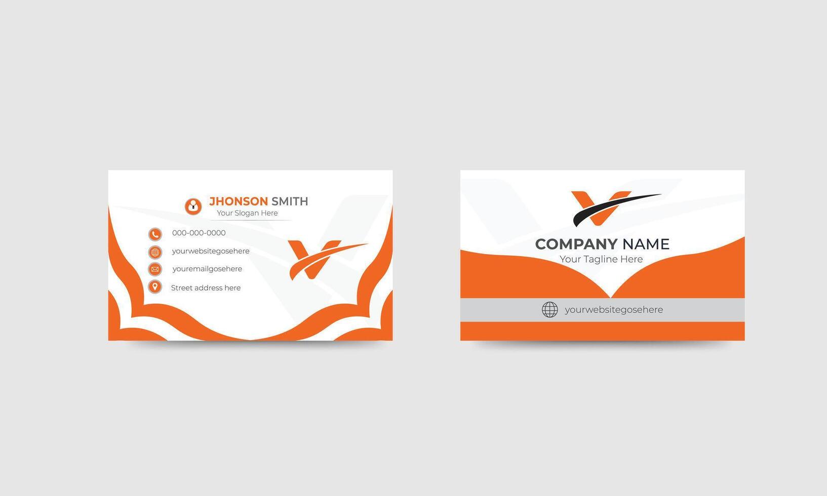 Exclusive Creative modern business card design vector