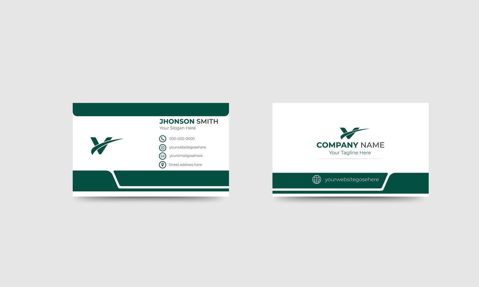 Identity business card design vector