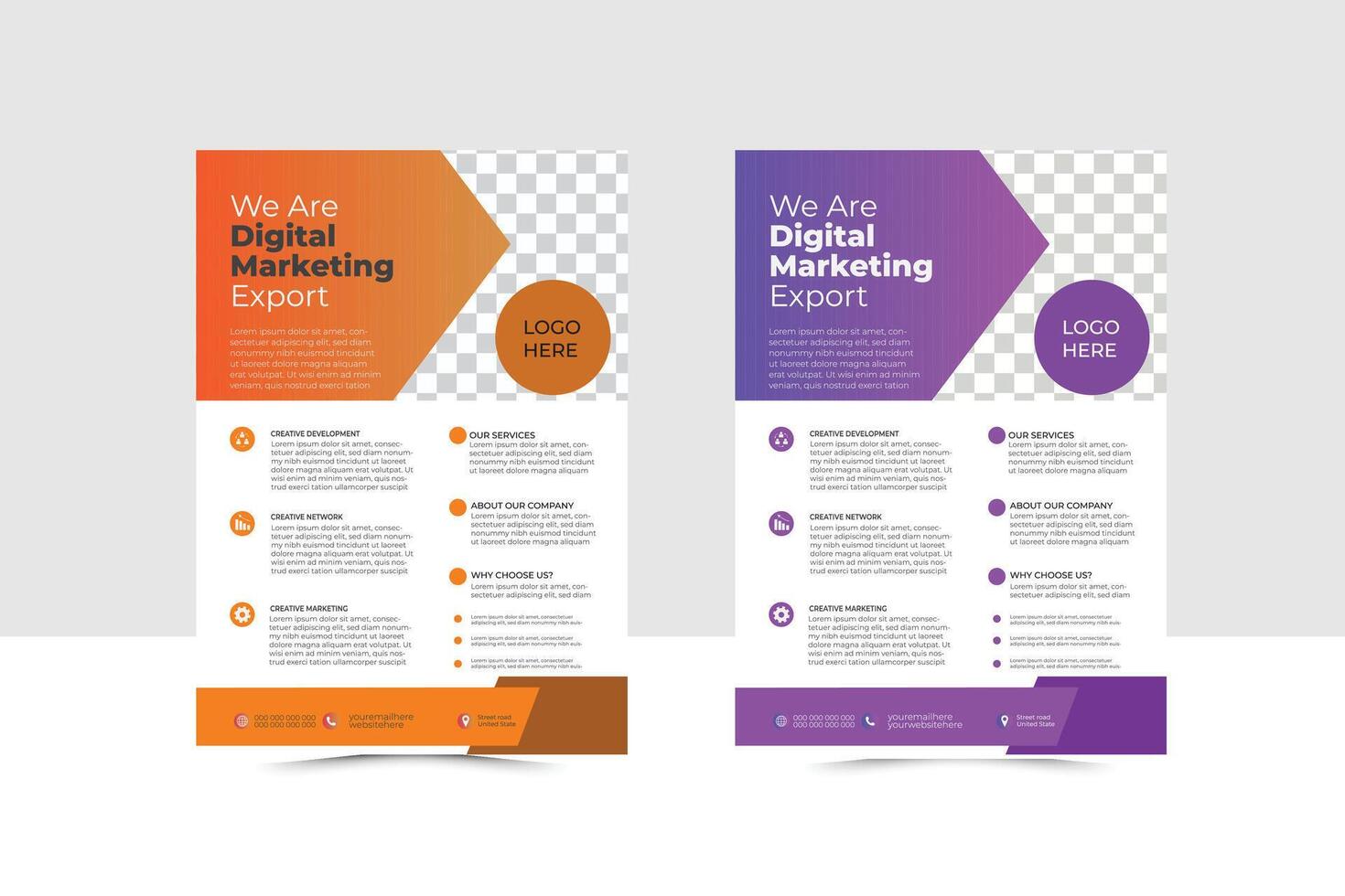 Flyer Business design template vector