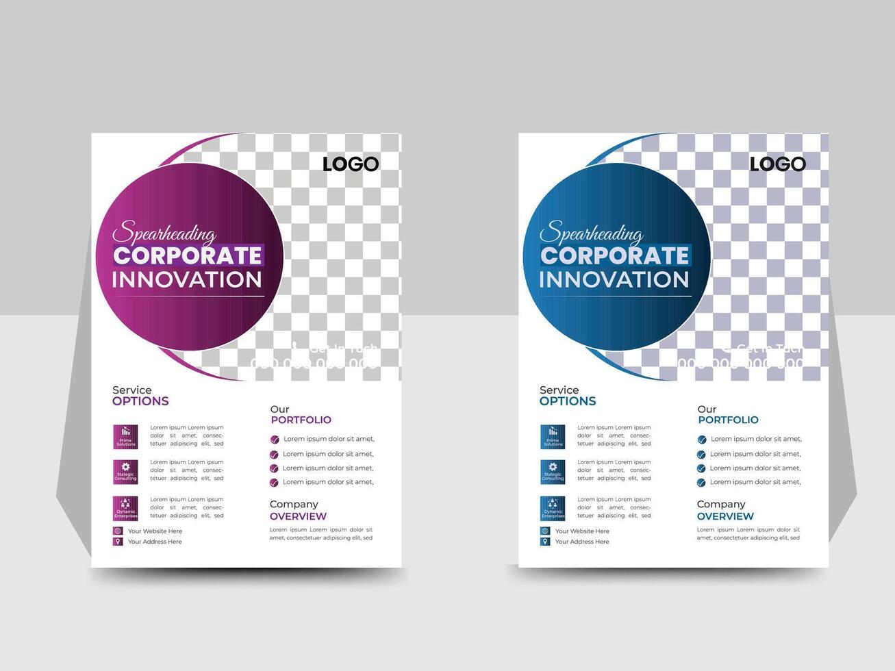 Business flyer design a4 template vector
