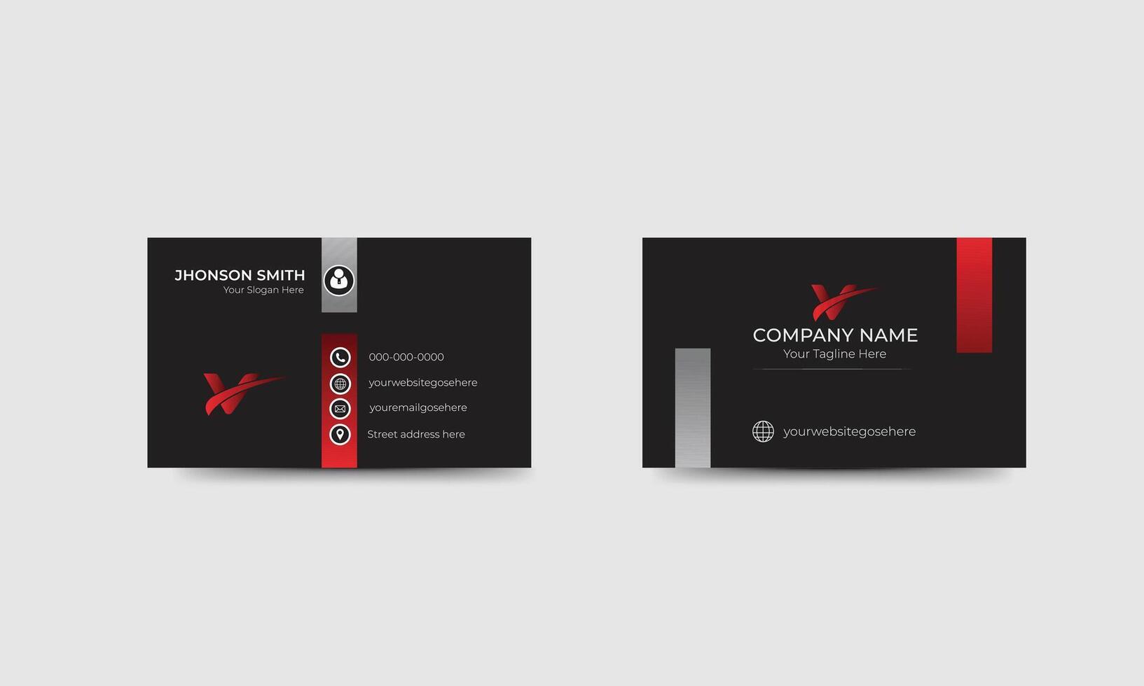 Name business card design vector