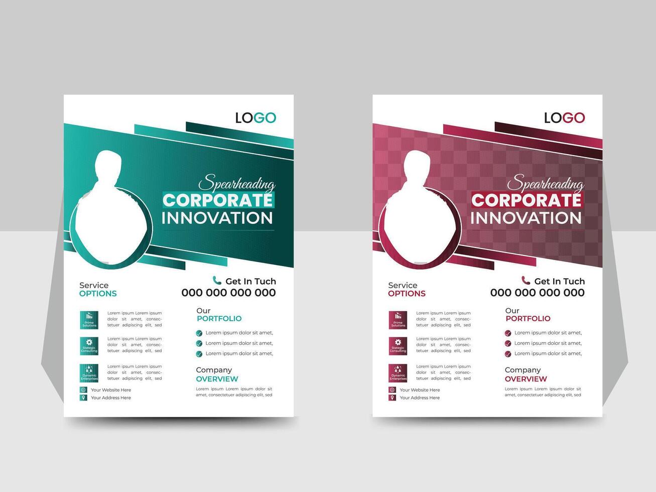 Digital Business flyer design template vector