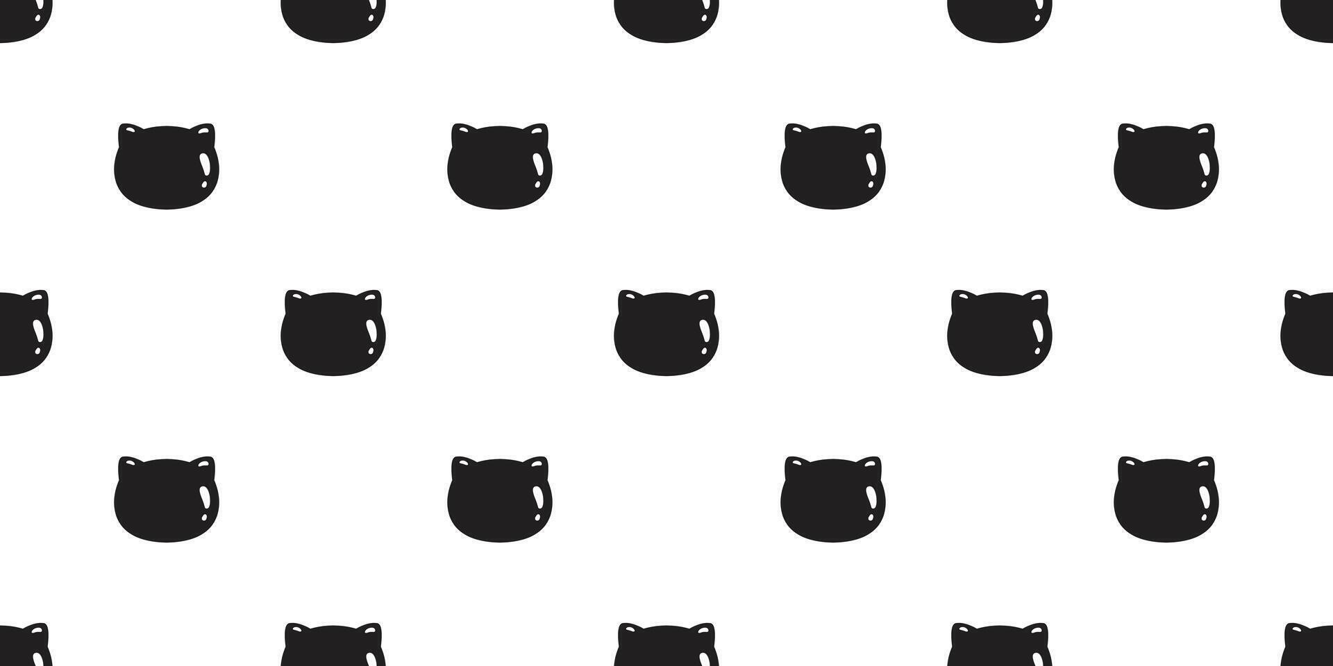 cat head seamless pattern kitten gloss cartoon neko calico bubble pet toy breed doodle gift wrapping paper tile background repeat wallpaper illustration design isolated vector