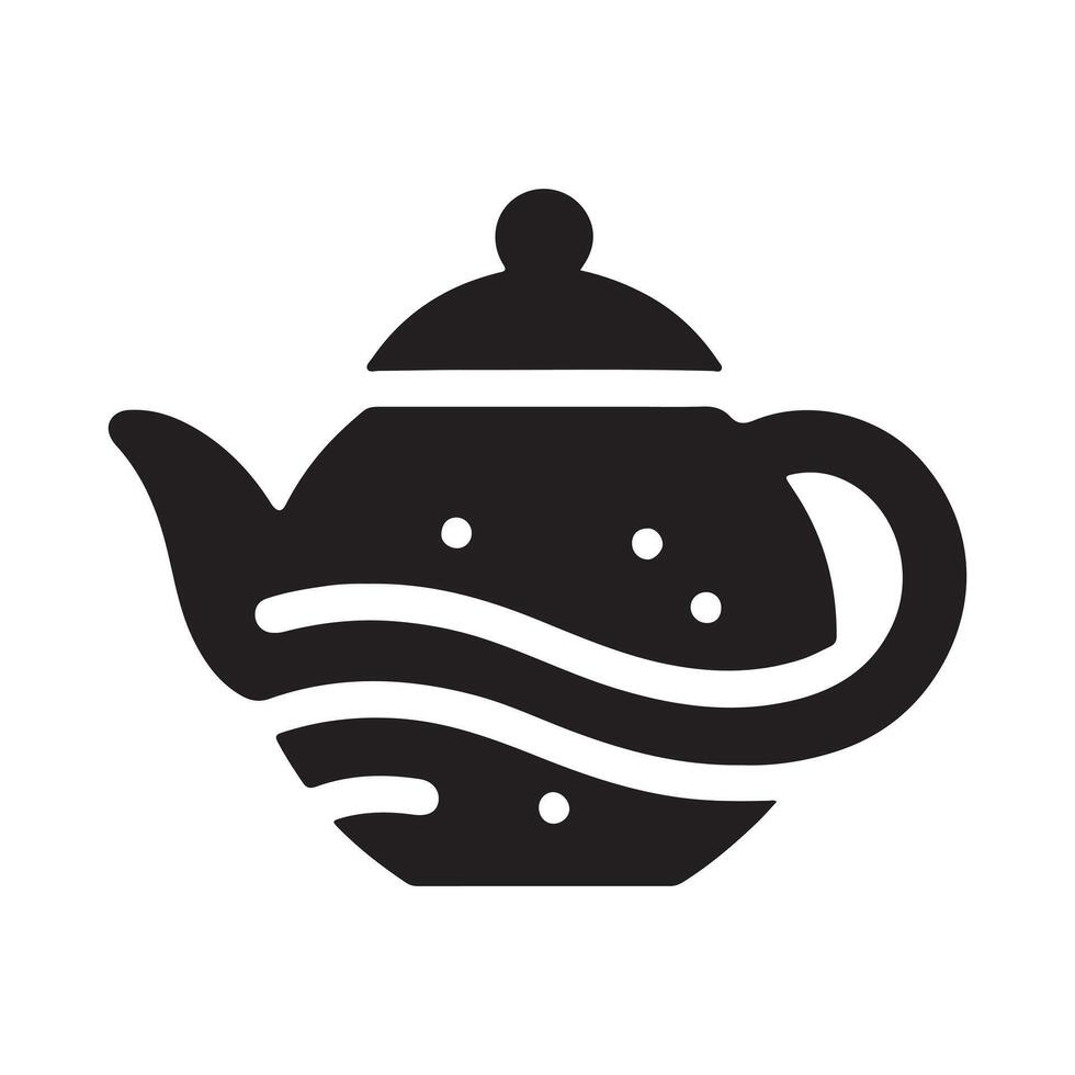 Stylish and simple water ketly silhouette design. vector