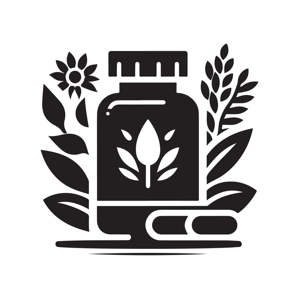 Medication Silhouette Icons Vectors Set for Medical Design Projects, ai