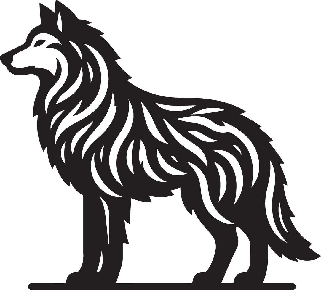 Hyena icon silhouette. vector
