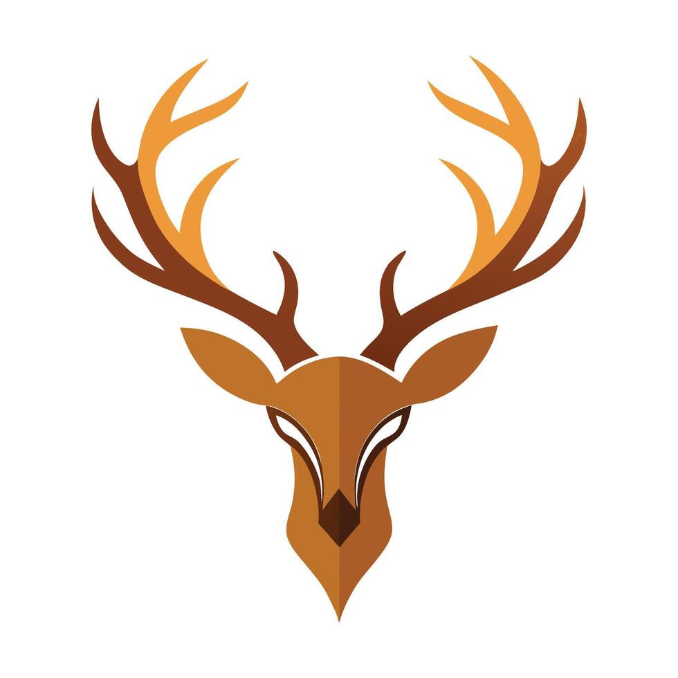 Deer head icon vector