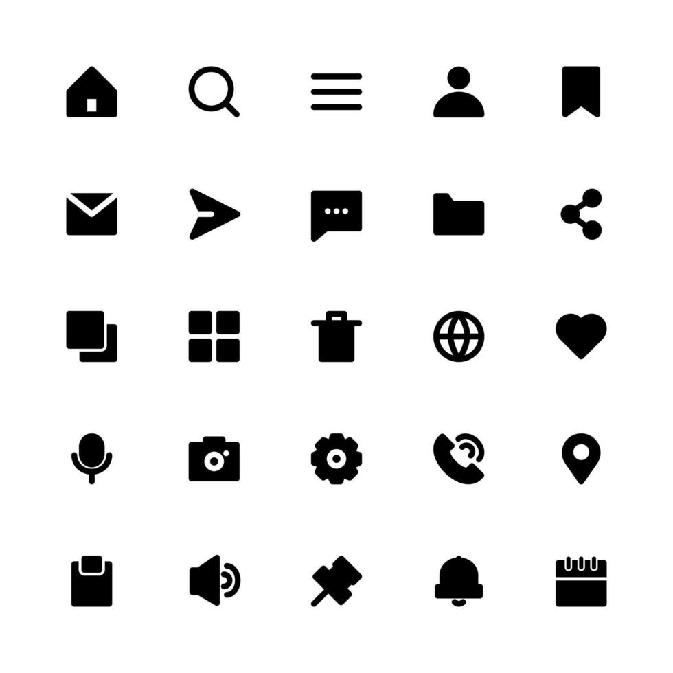 Essential UI icon set. UI UX icon set. UI icon set. Icon Set. Icons. vector