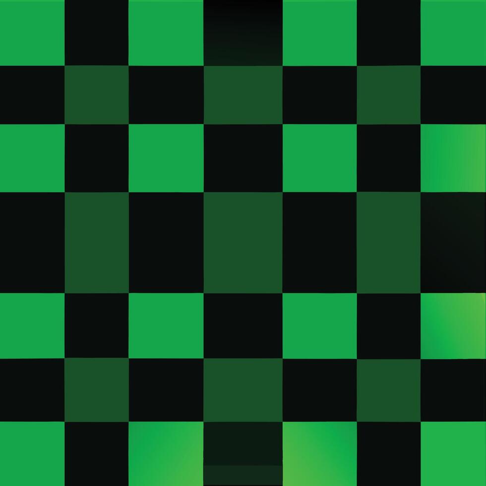 Green and black checkered flannel pattern vector