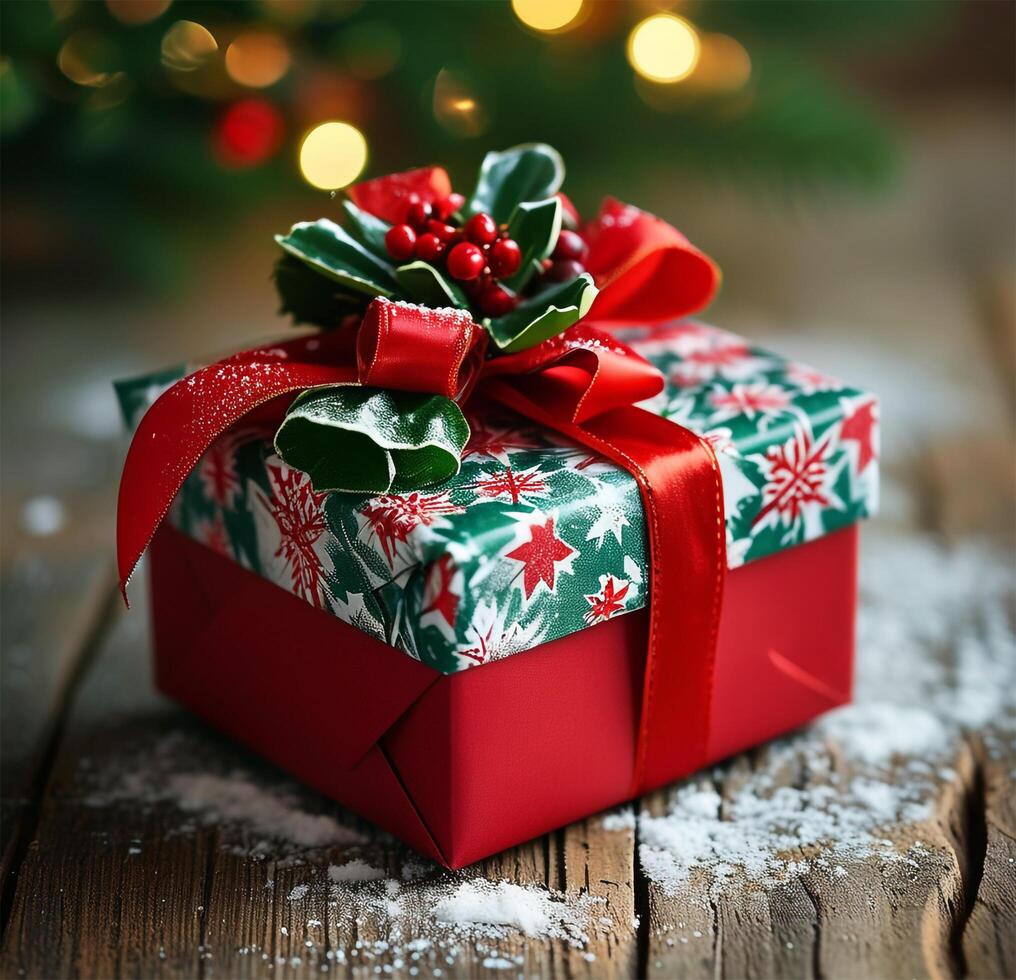 celebration with gift photo