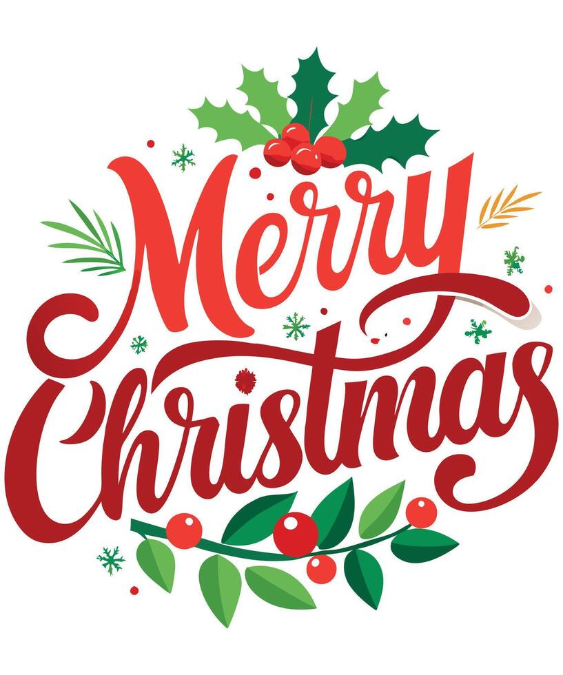 Merry Christmas, Spread the Cheer . vector