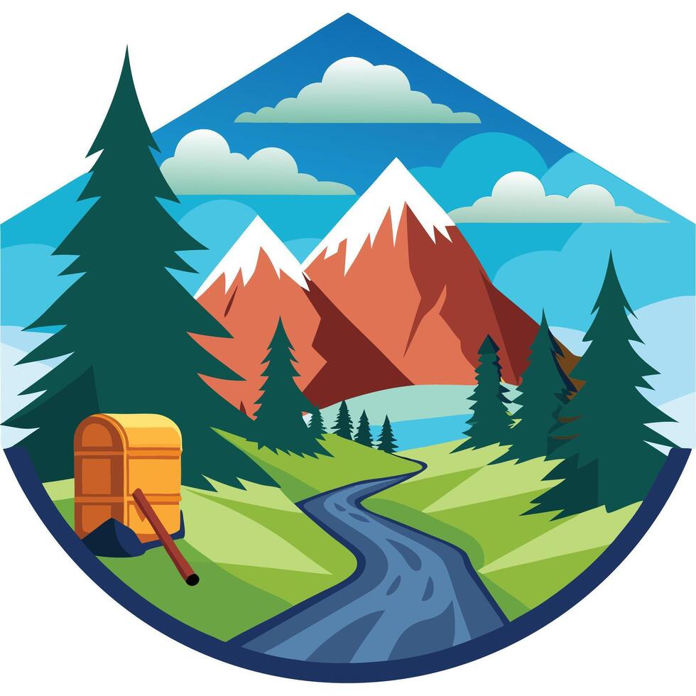 Step Up to the Summit, Embrace the Journey. vector