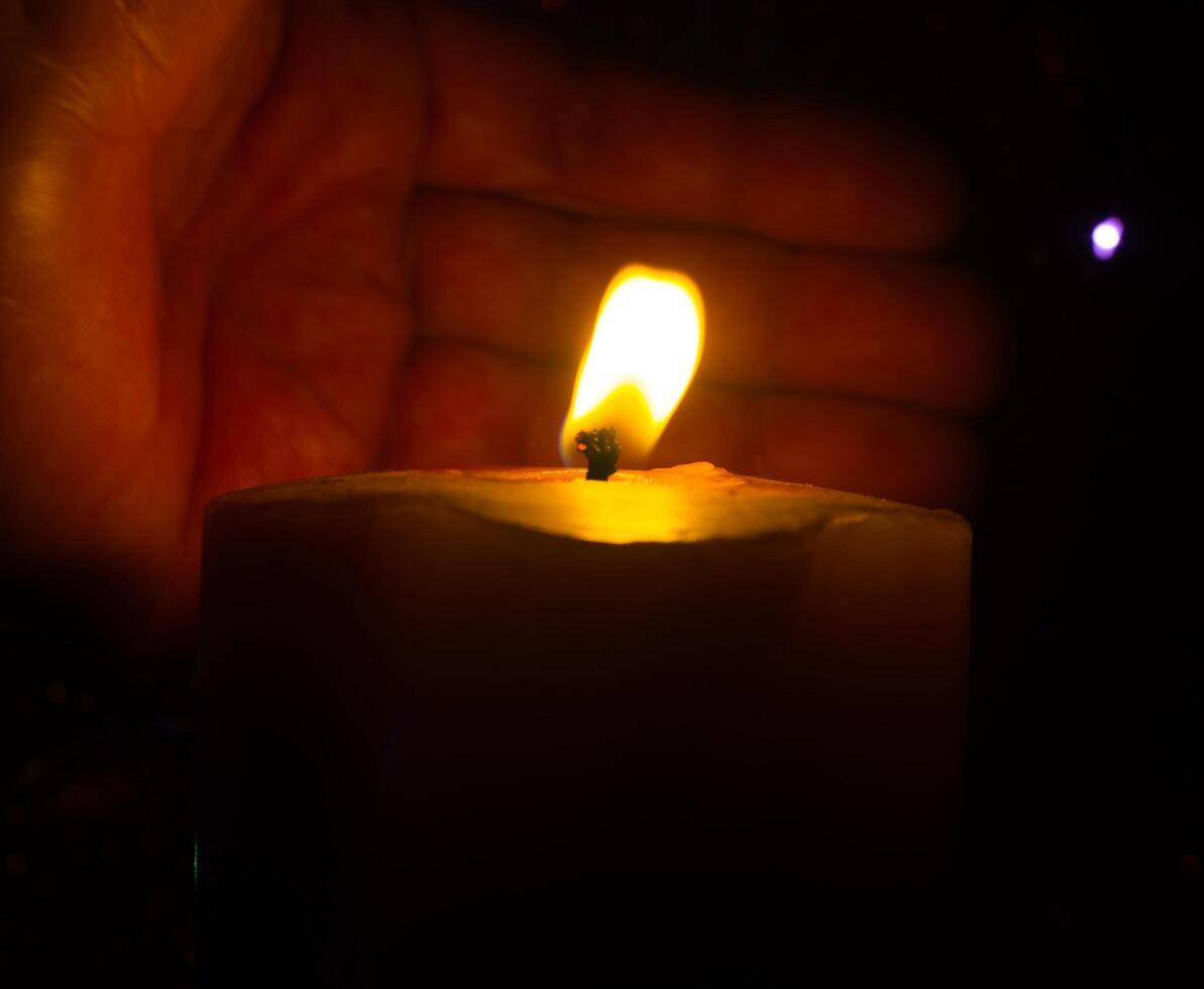 candle, burning, light, mood, background, artistic, colors, boke photo