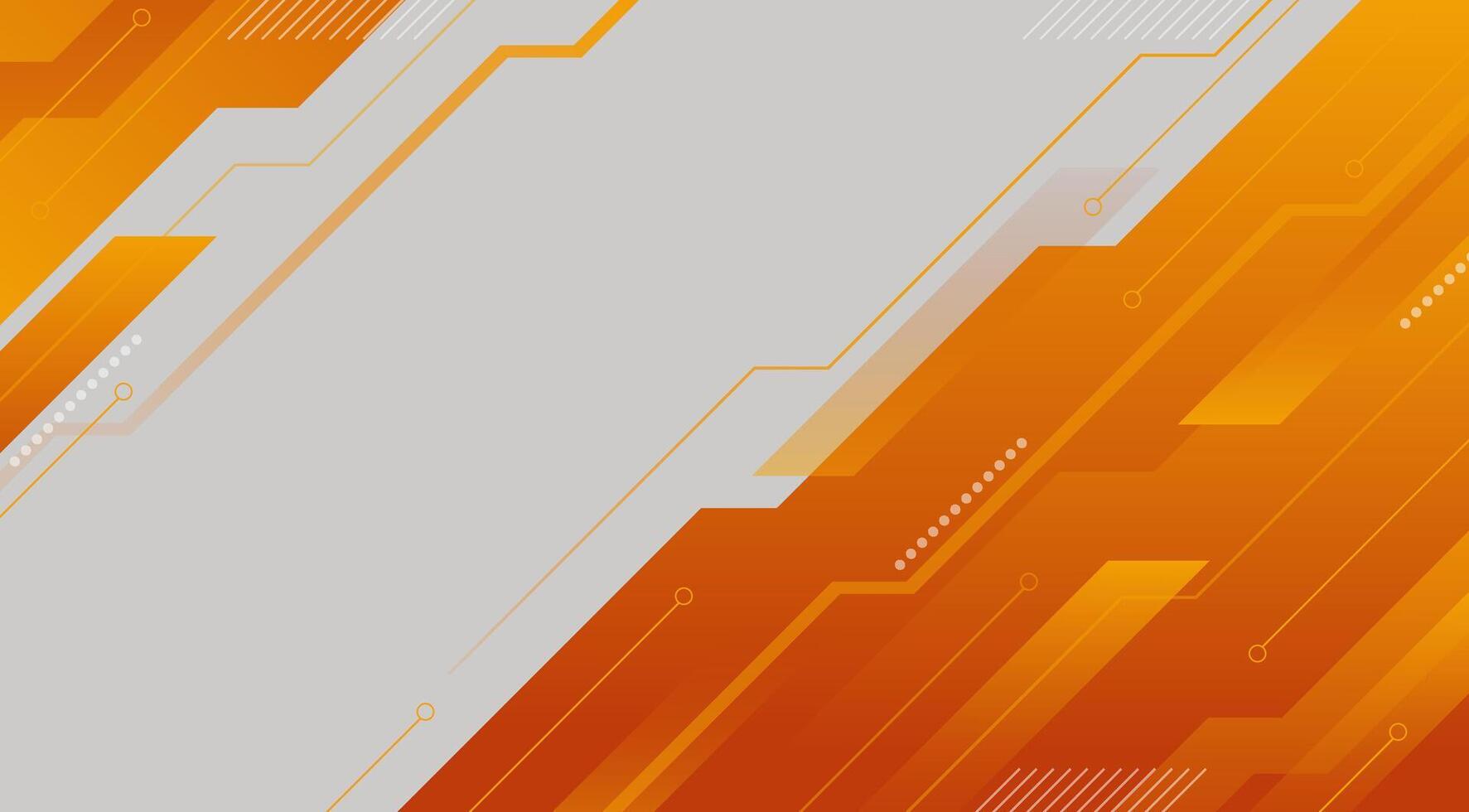 Orange Abstract Technology Futuristic Background. Modern abstract gradient background vector