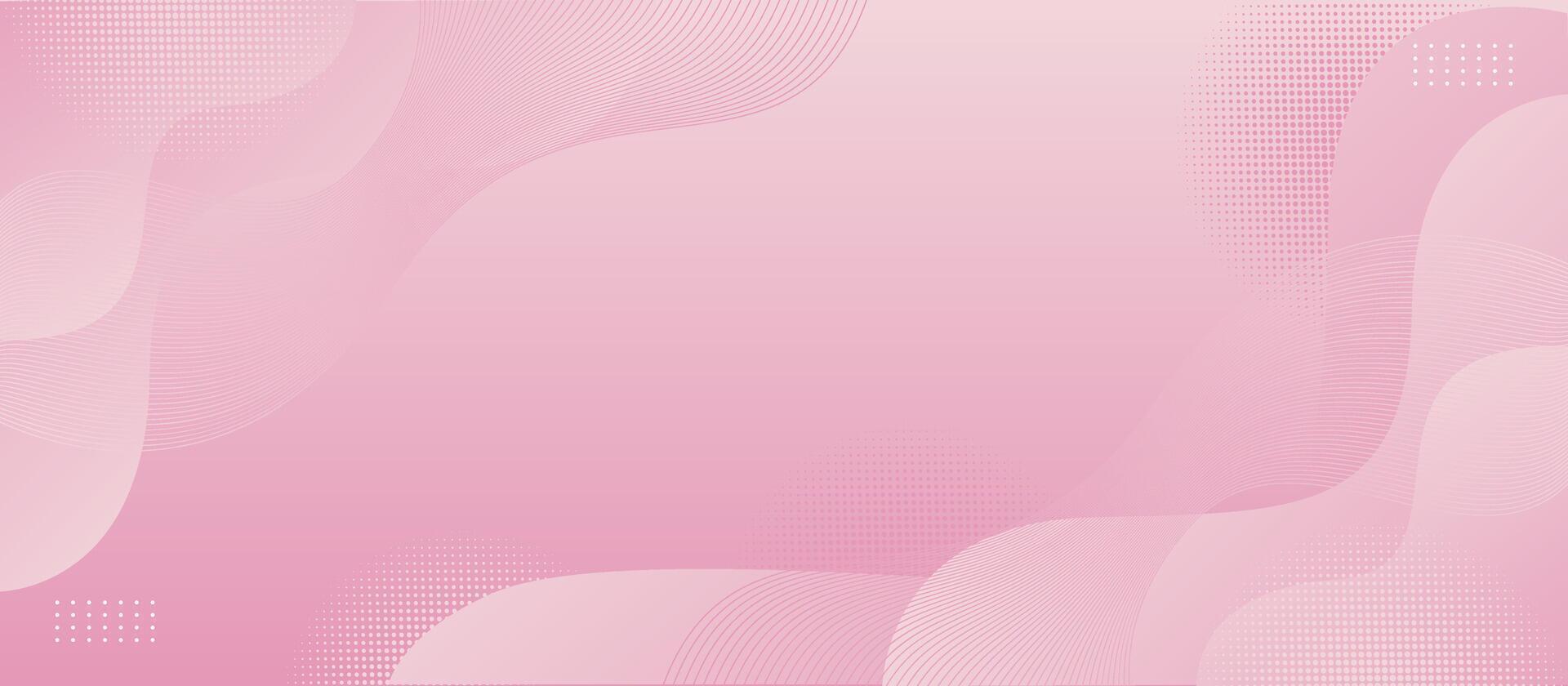 abstract pink background with wavy. background for banner vector