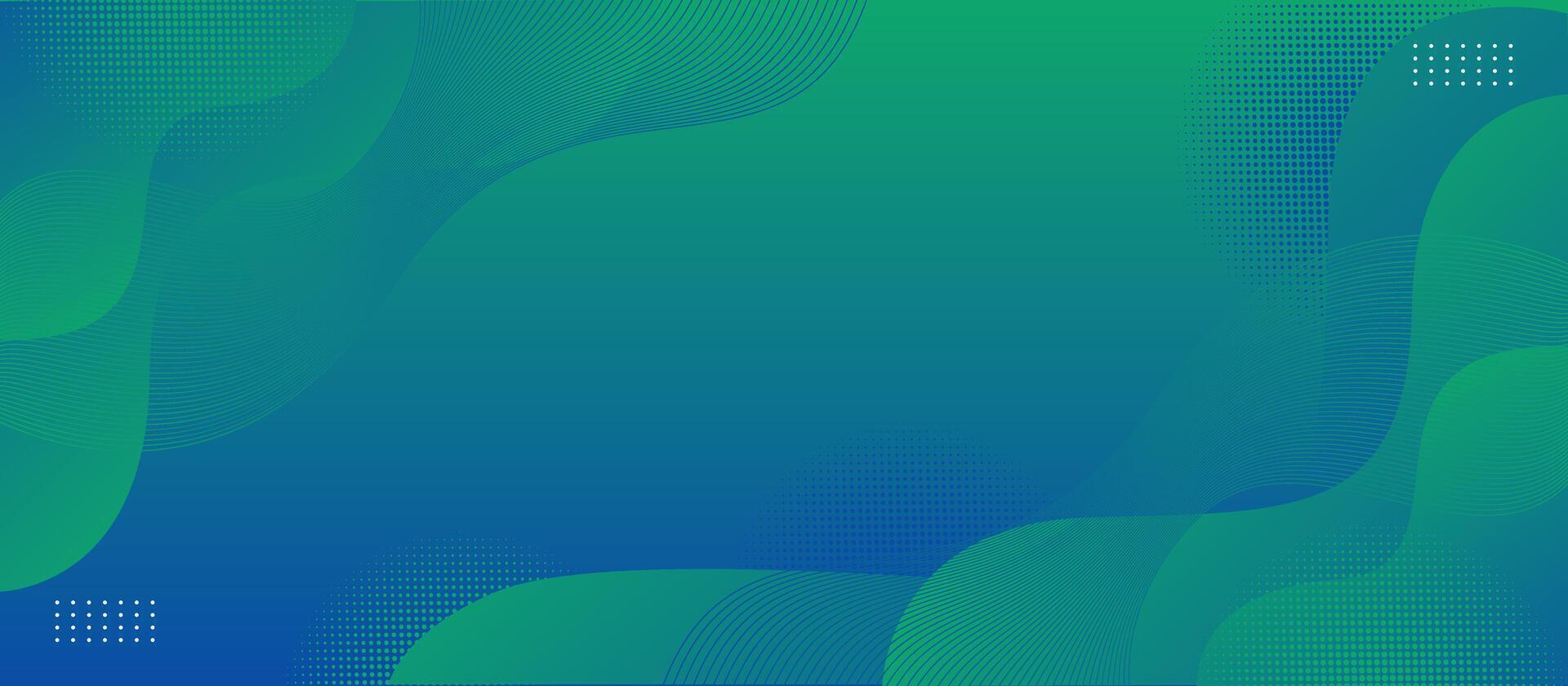 Abstract Fluid Wave Background. abstract green and blue background vector