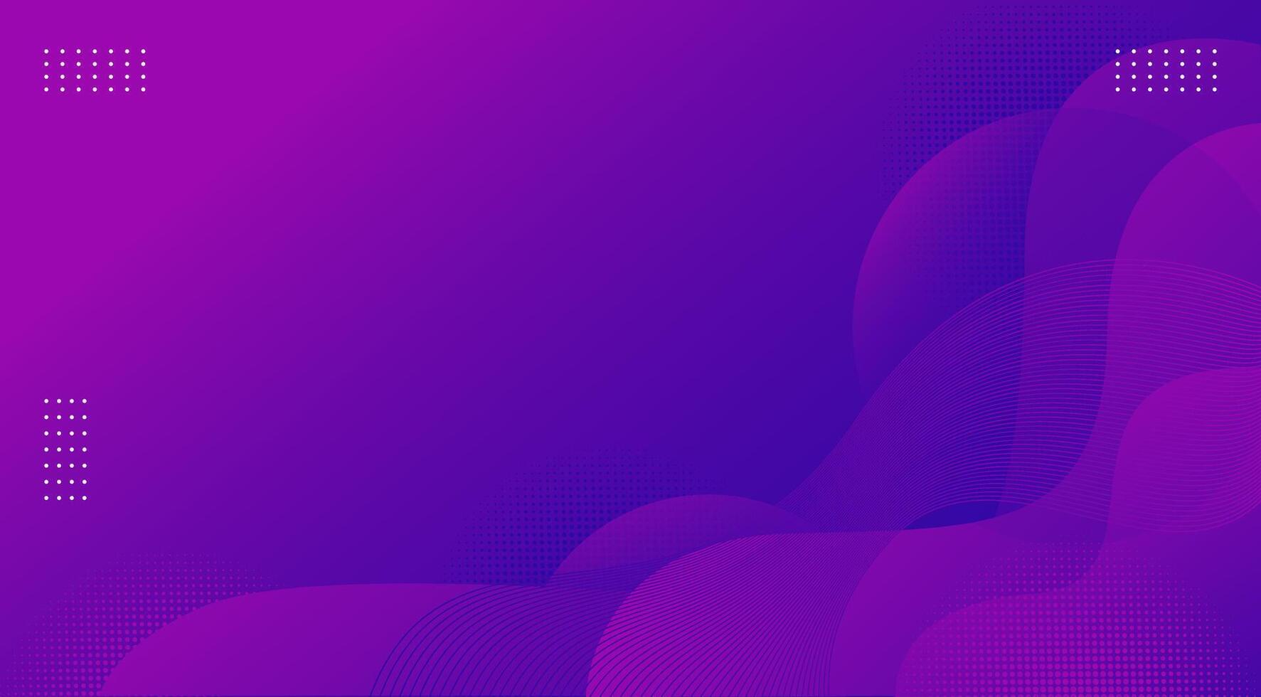 Abstract Gradient Purple Fluid Wave Background. Modern background design vector