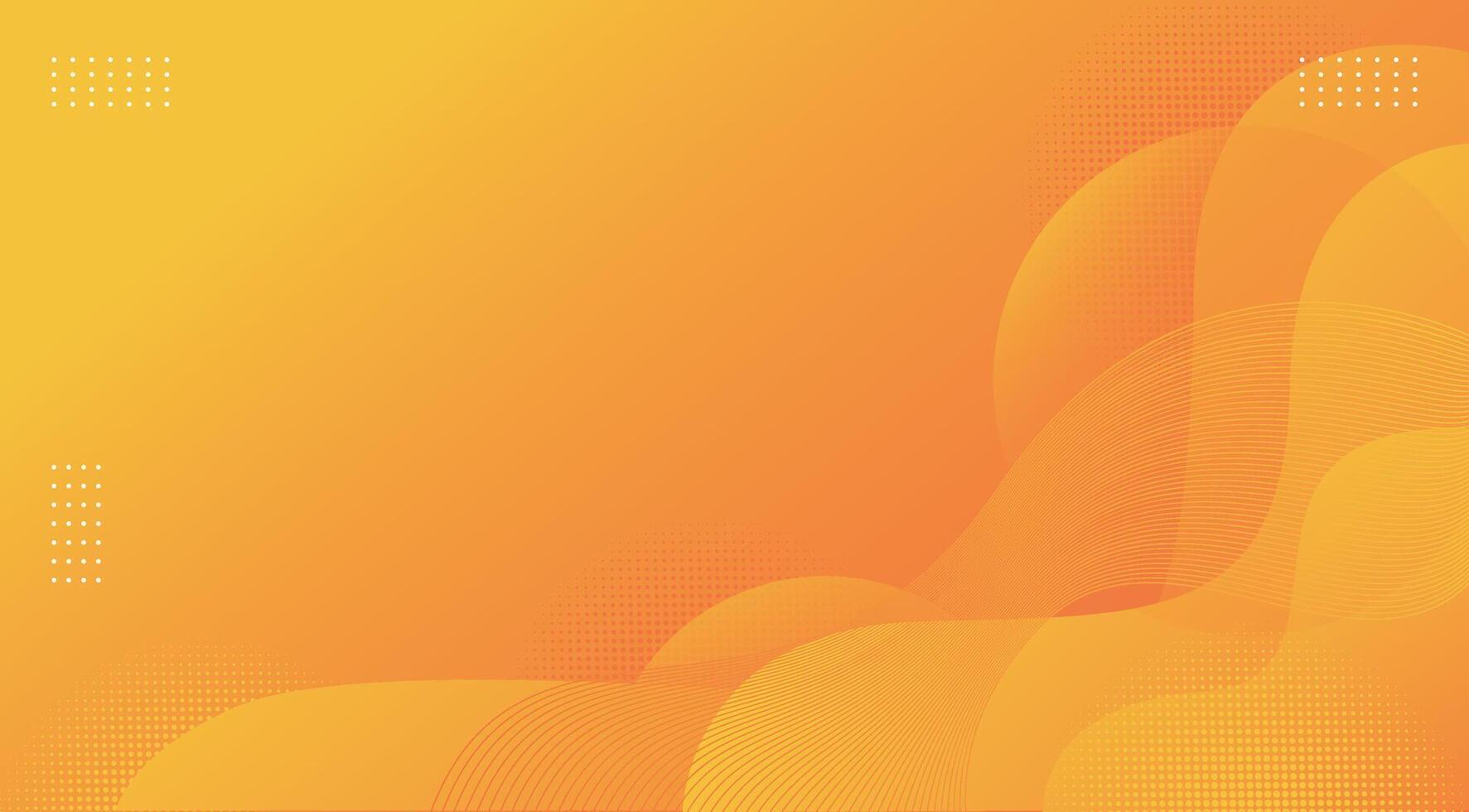 Abstract Gradient Orange Fluid Wave Background vector