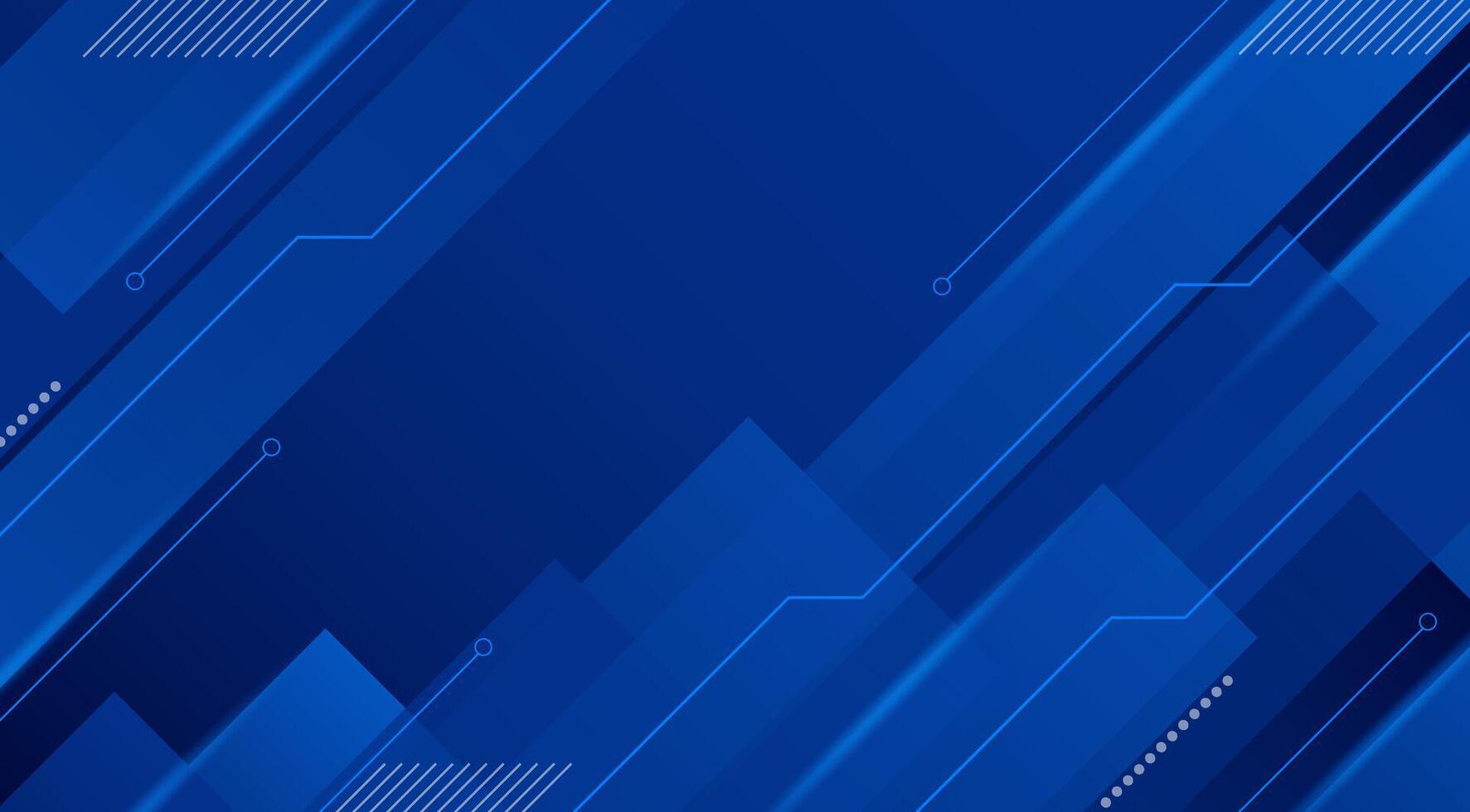 Blue Modern Digital Technology Geometric Abstract Background. For banners and cover backgrounds vector