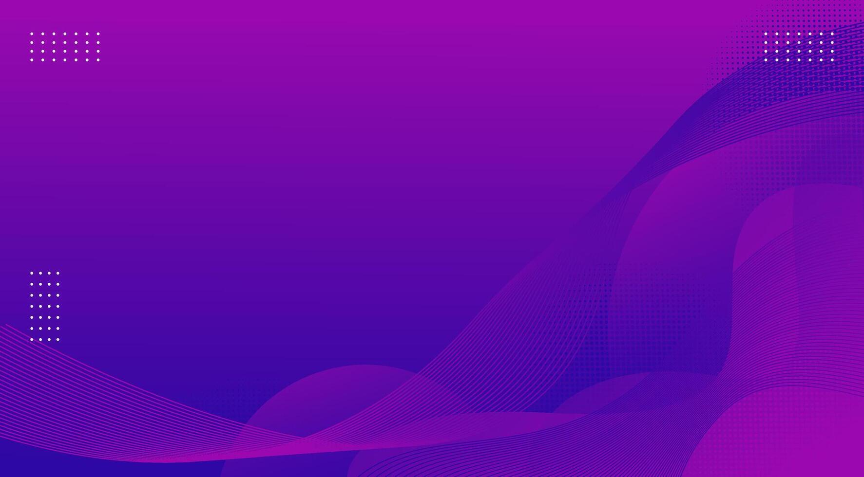 Abstract Gradient Purple and Blue Fluid Wave Background. Modern background design. Dynamic Waves backgrounds vector