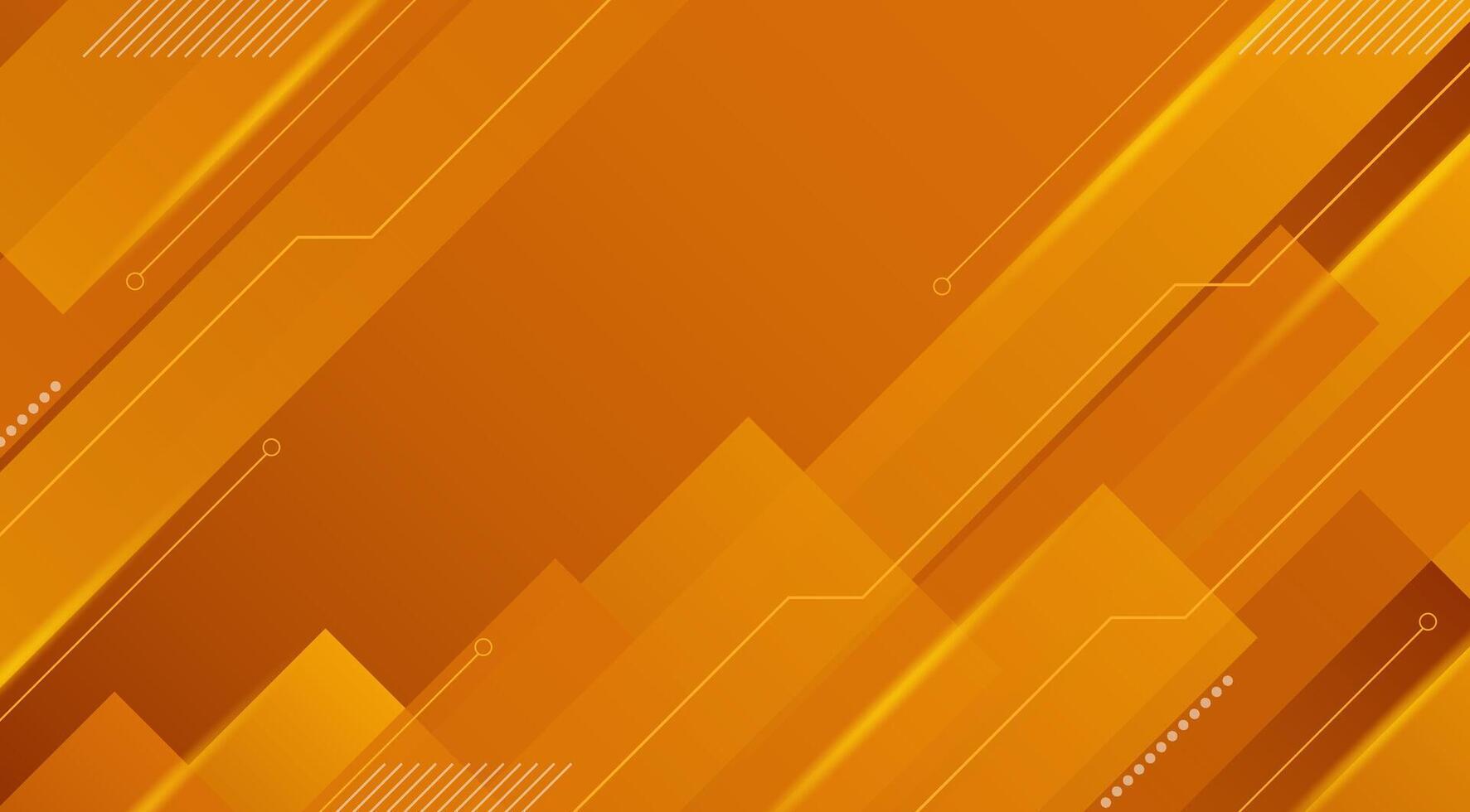 Orange Modern Digital Technology Geometric Abstract Background vector