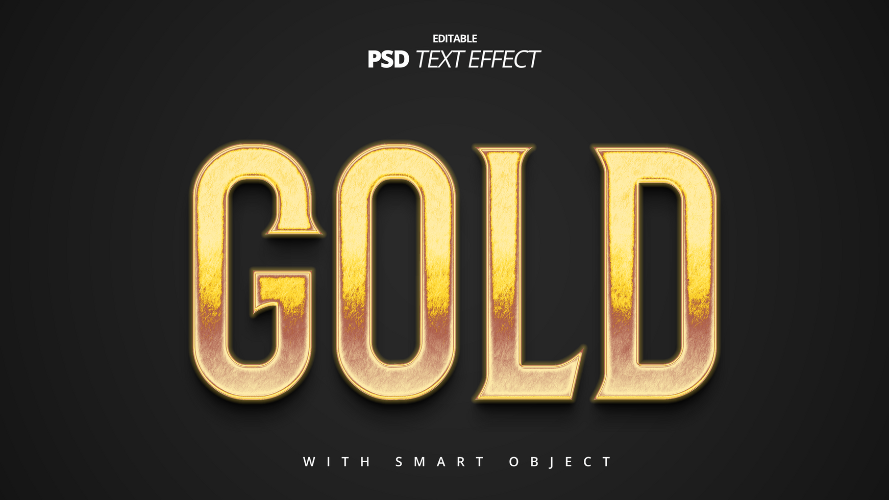 Golden king shiny premium luxury movie 3d text effect psd