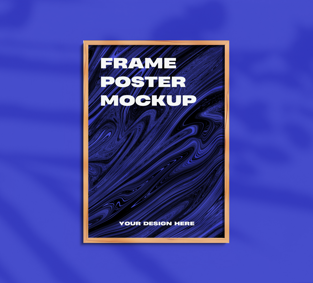 Frame poster mockup psd