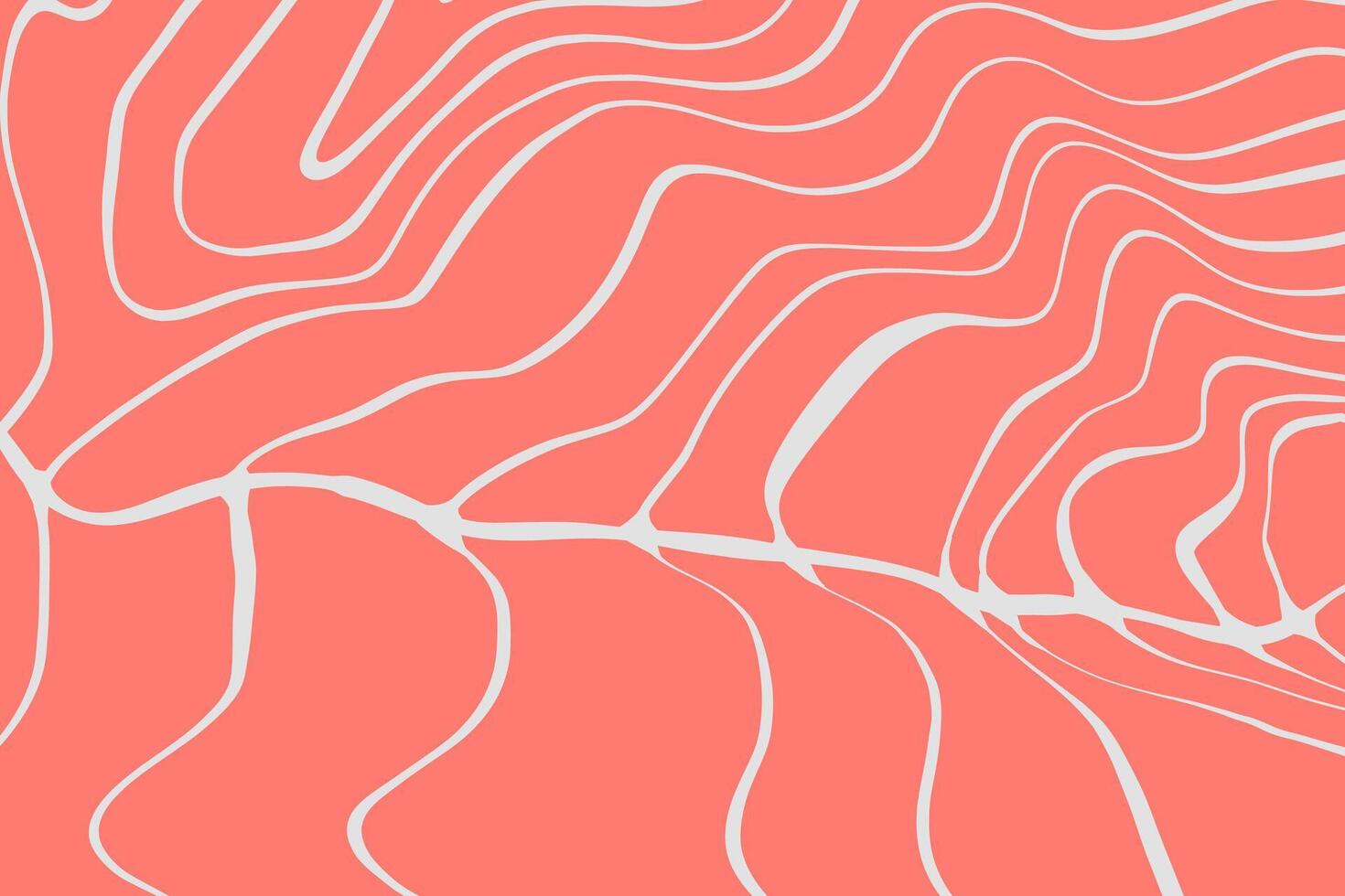 Salmon texture. Pink simple abstract background with white lines. Design for seafood packaging and restaurant menu design. vector