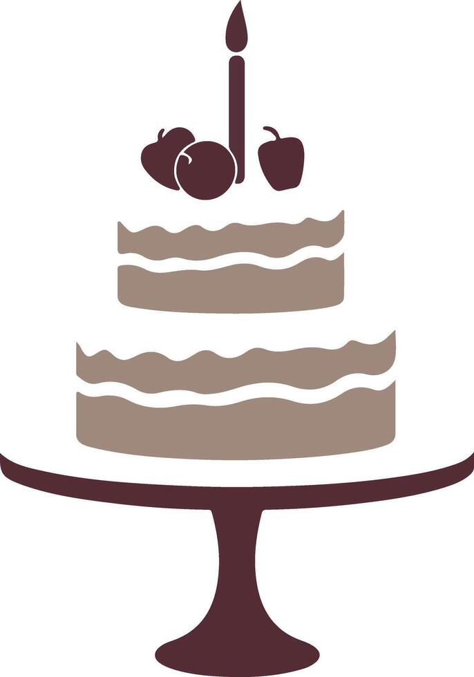 Birthday cake clipart vector