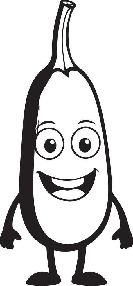 A cartoon pumpkin character with arms and legs vector