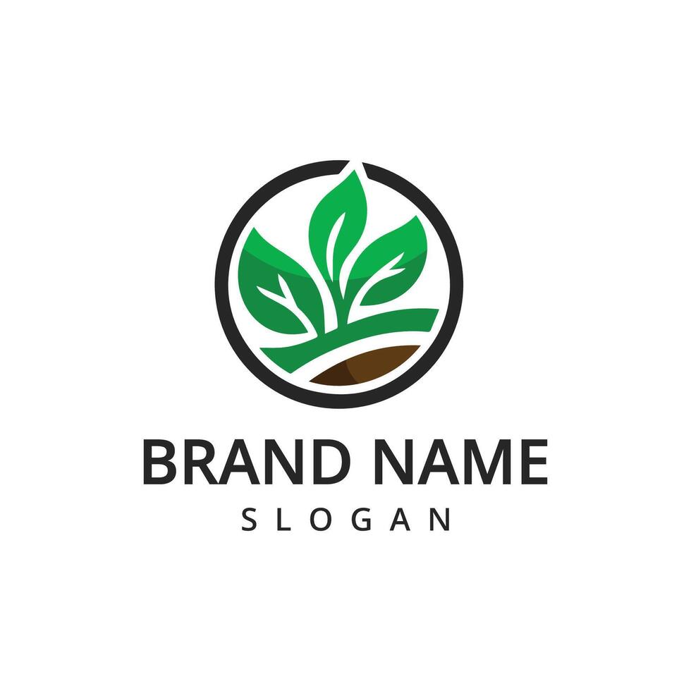 Farm logo leaves, plant, icons Nature, Eco friendly business symbol vector