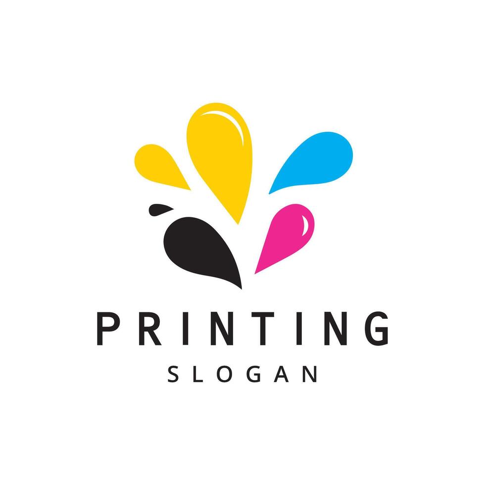 Digital Print Logo Template vector