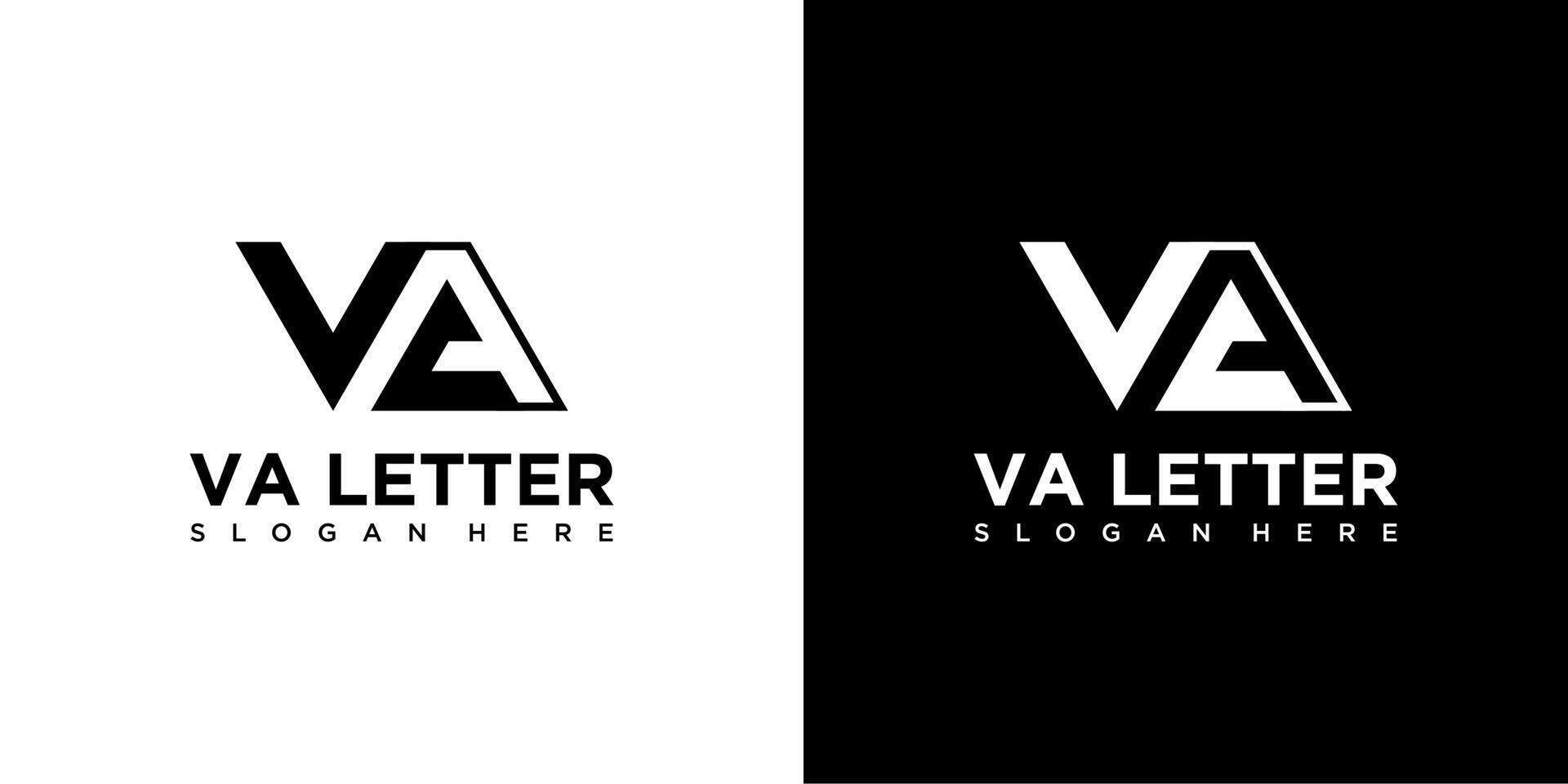 initial letter VA Abstract icon Logo Monogram illustration vector