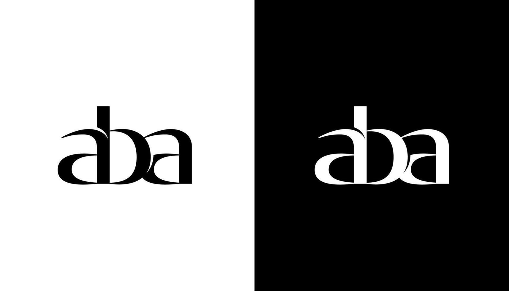 letter ABA logo icon initial design template vector