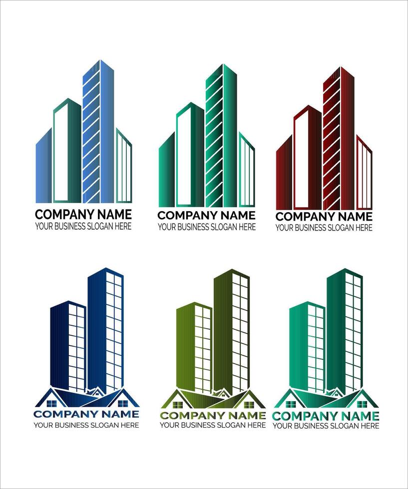 Beautiful new model Building Logo Design vector
