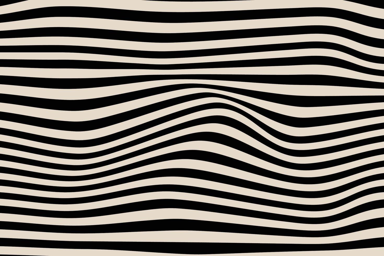 Warped black lines abstract background vector