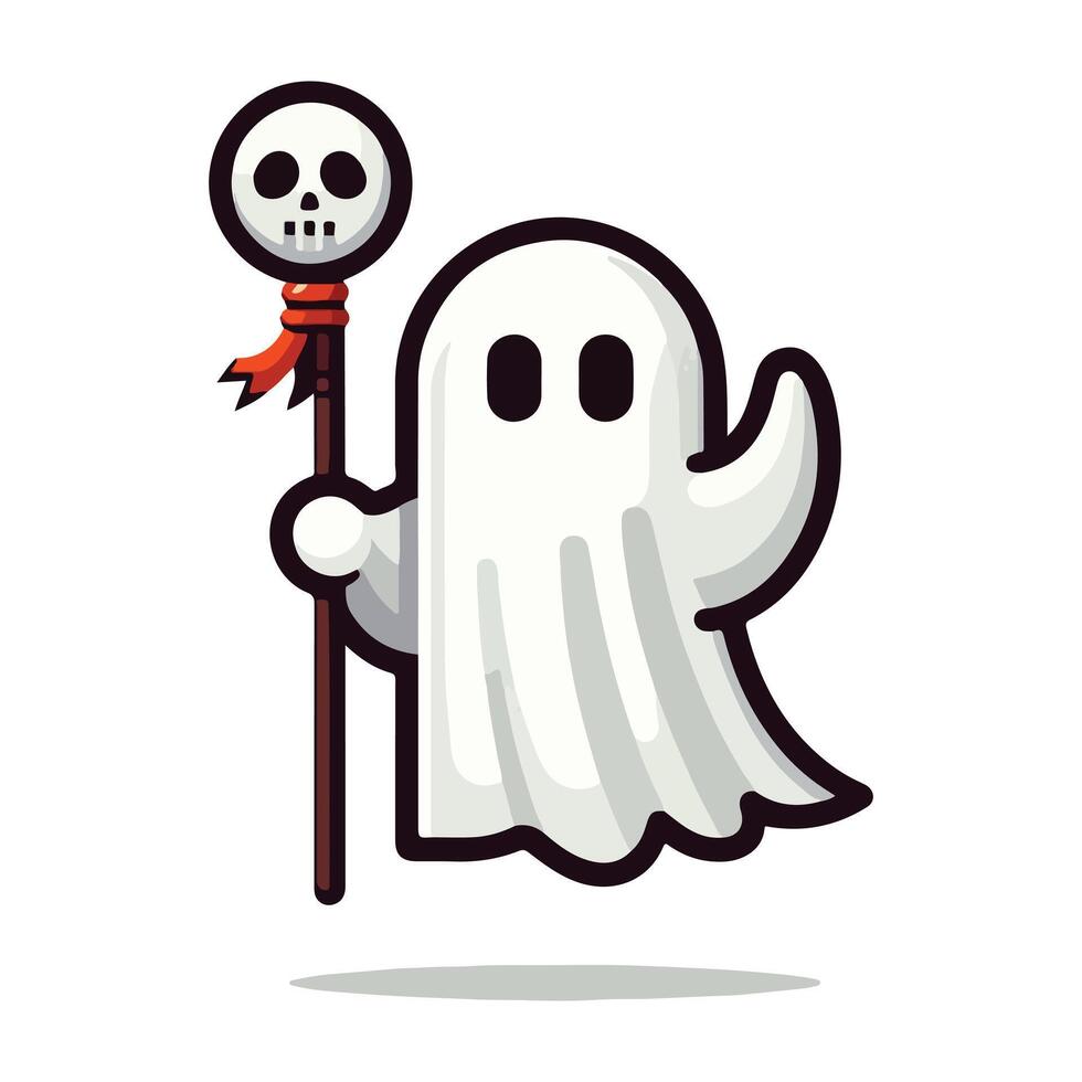 Cute Halloween Ghost Design Illustration vector