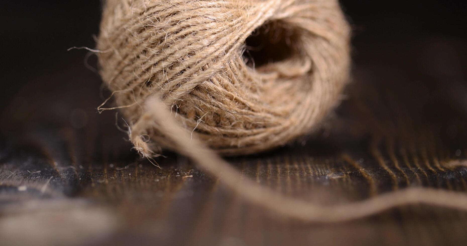 coarse linen threads for construction photo