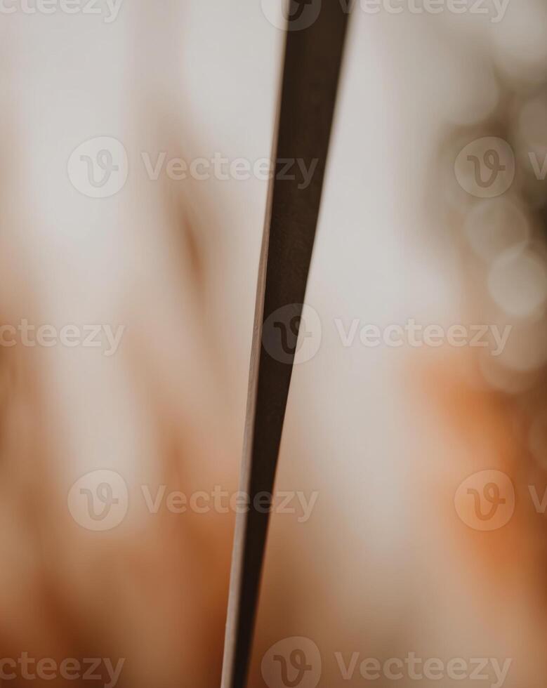 A close up of a pair of scissors photo
