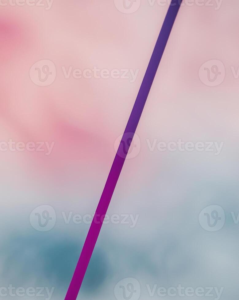 A purple and pink umbrella is in the air photo
